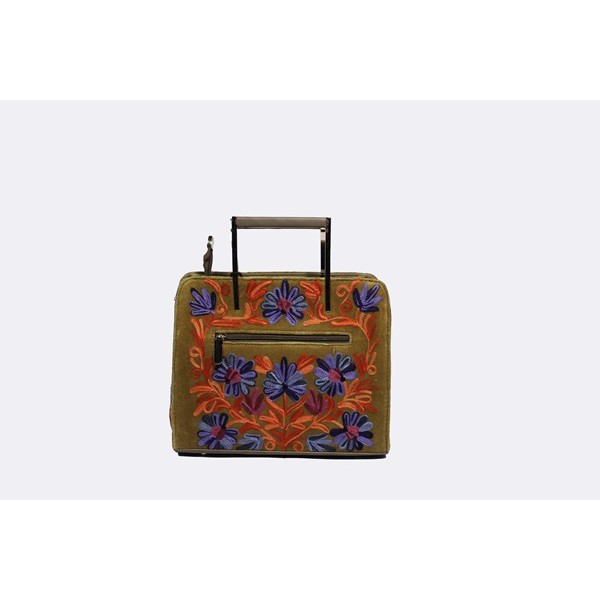 Handcrafted Floral Embroidered Handbag