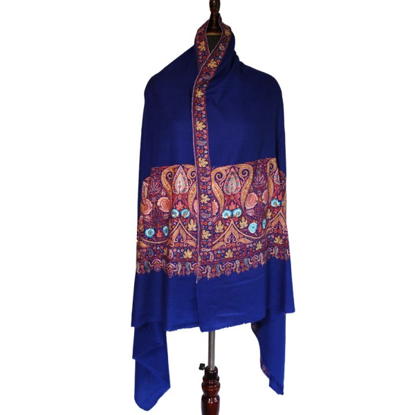  Kashmiri  vibrant hues red, gold, and turquoise  Midnight Paisley Reverie