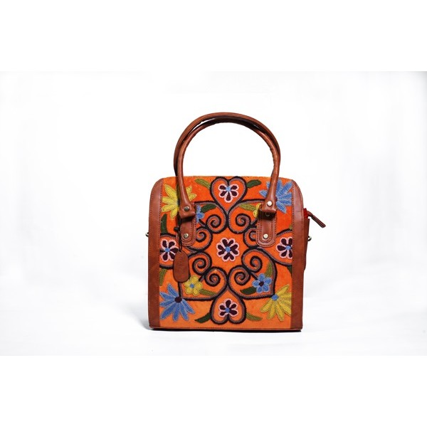 Embroidered Elegance Tote