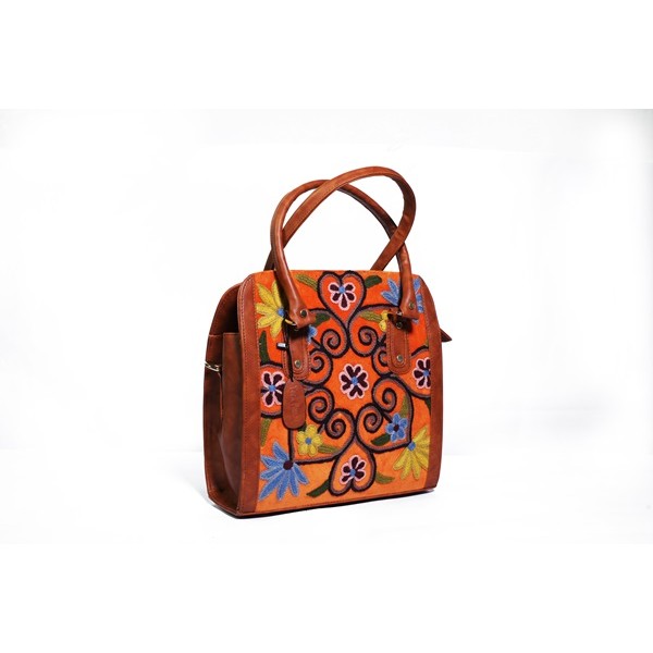 Embroidered Elegance Tote