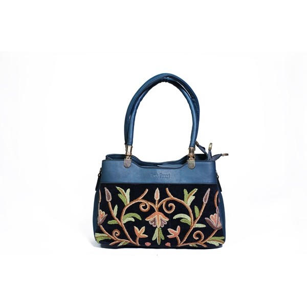 Navy Blossom Tote Bag