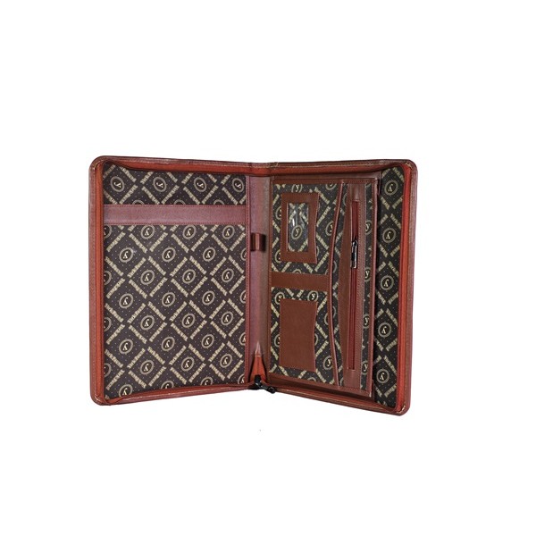 Embroidered Leather Tablet  Sleeve Bag