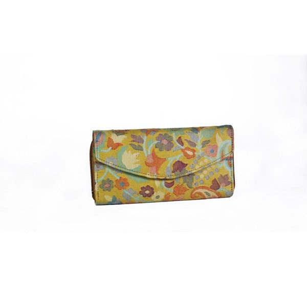 Blue Blossom Clutch Wallet