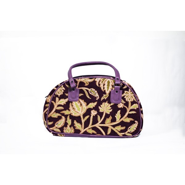 Orchid Garden Handcrafted Satchel