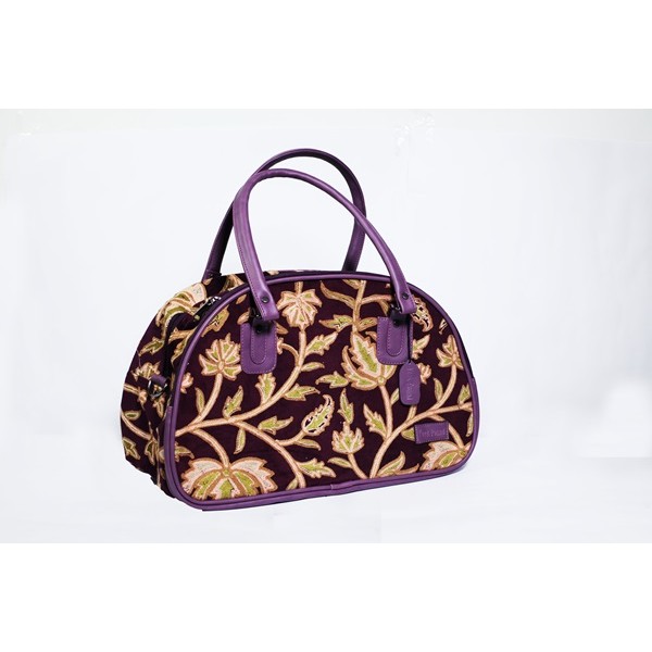 Orchid Garden Handcrafted Satchel