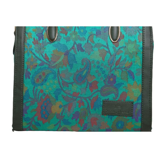 Green Tropical Paradise Satchel Bag