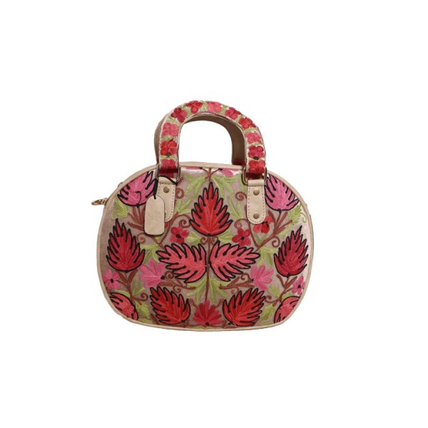 vibrant floral embroidery Elegance Handbag