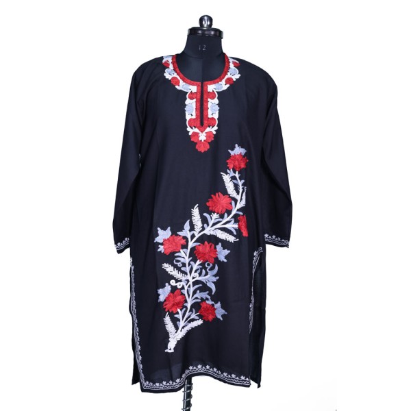 Floral Embroidered Kashmiri Pheran