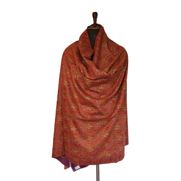 Vibrant paisley and floral patterns in shades Elegant Paisley Shawl