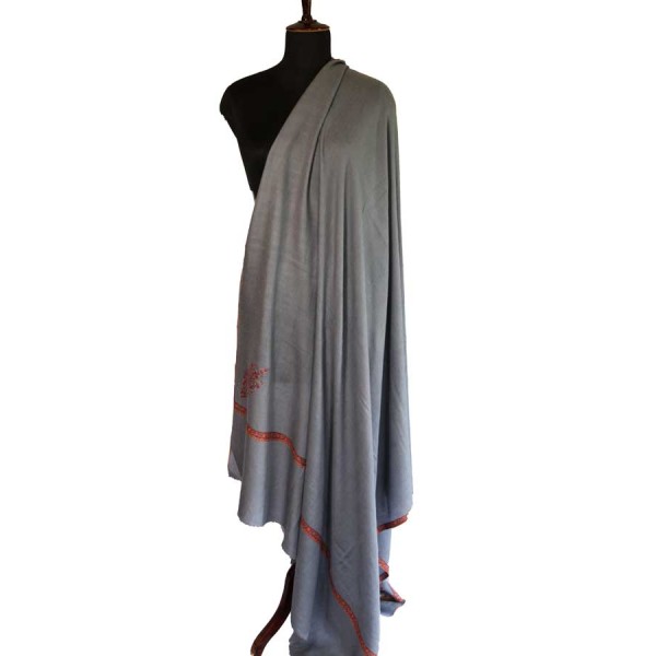 Misty gray base Kashmiri craftsmanship Misty Morni...